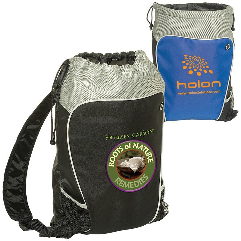 HIKER'S TWO-TONE DRAWSTRING BACKPACK