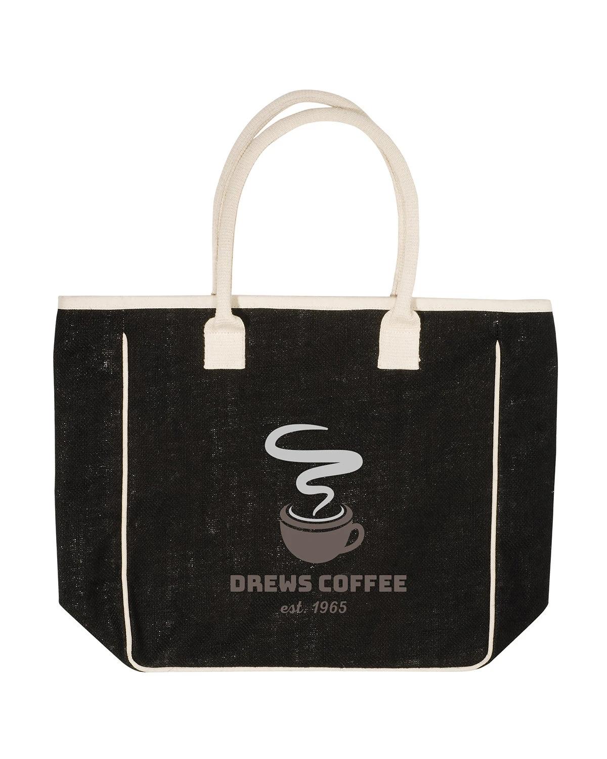 SEVILLE JUTE/CANVAS TOTE
