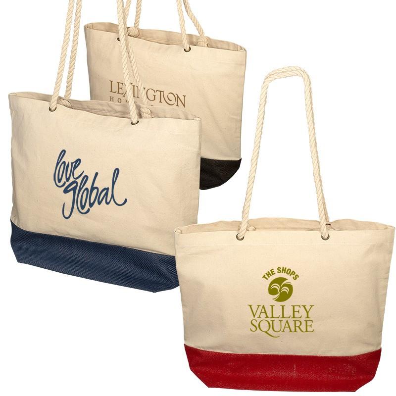ZING COTTON & JUTE TOTE