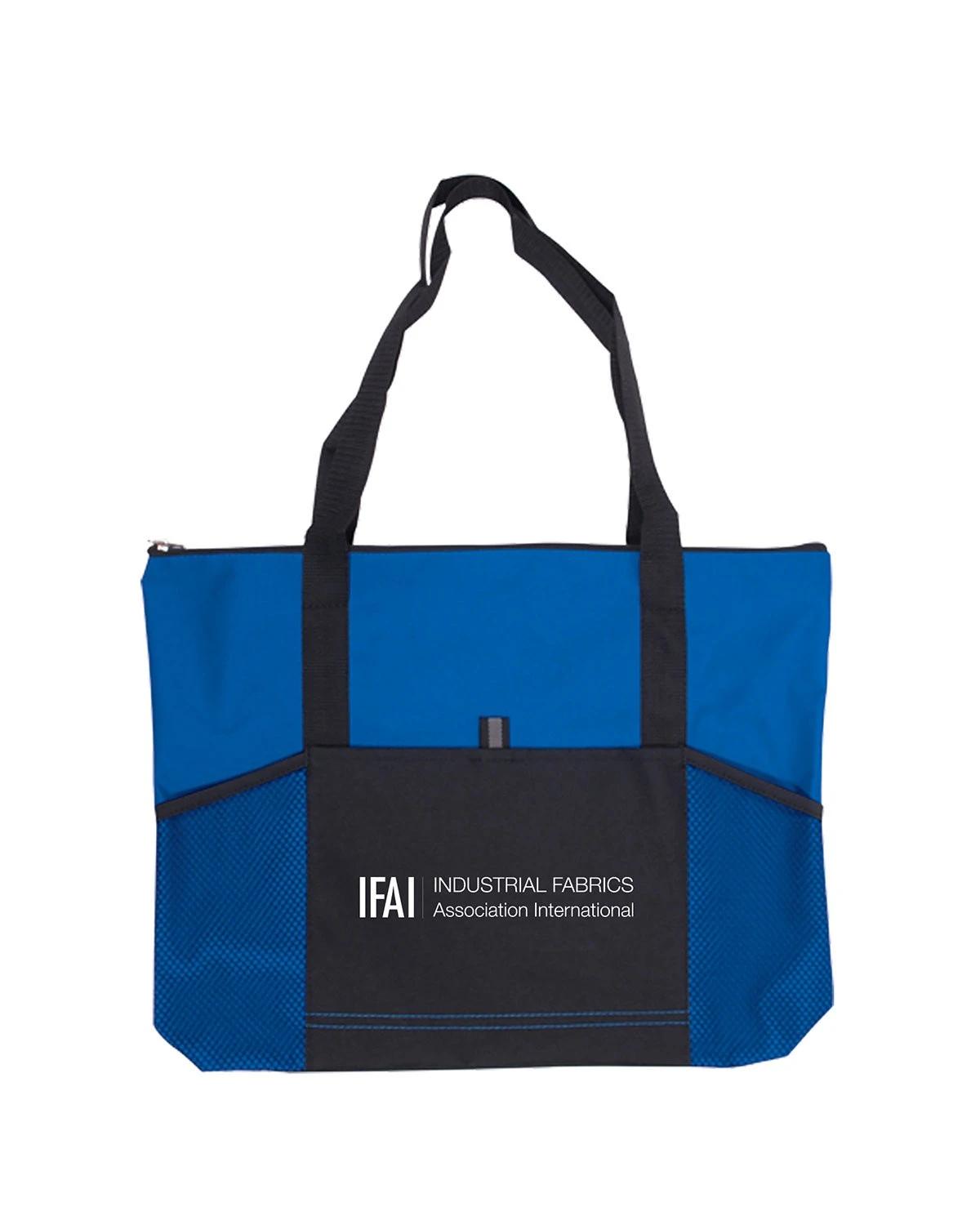 JUMBO TRADE SHOW TOTE WITH FRONT POCKETS