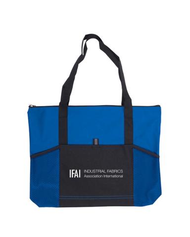 JUMBO TRADE SHOW TOTE WITH FRONT POCKETS
