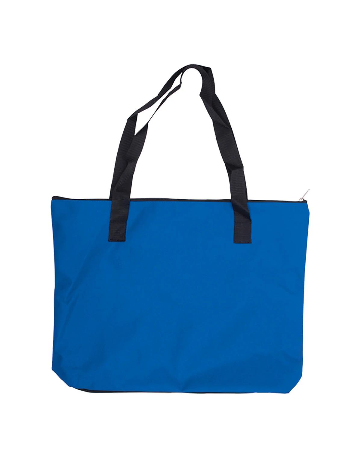 JUMBO TRADE SHOW TOTE WITH FRONT POCKETS