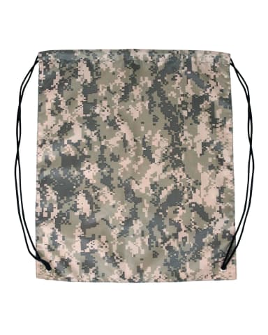 CAMO DRAWSTRING BACKPACK