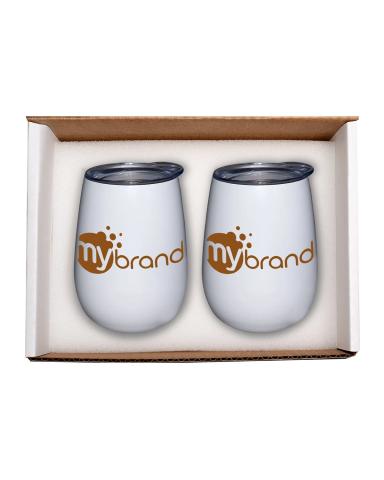 DUO VACUUM STEMLESS WINE TUMBLER GIFT SET