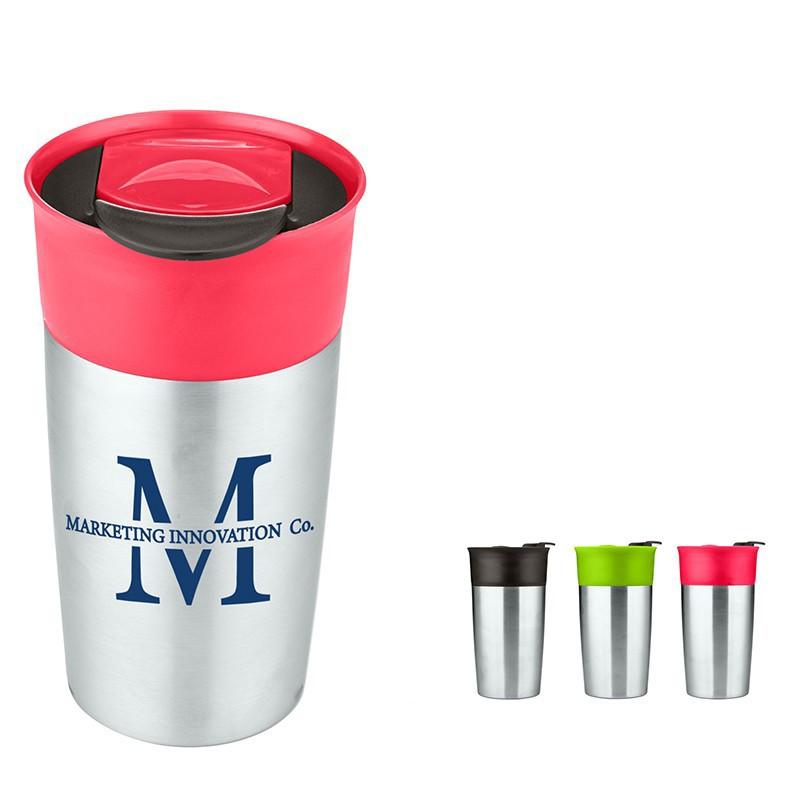 18 OZ. TWO-TONE DOUBLE WALL INSULATED TUMBLER