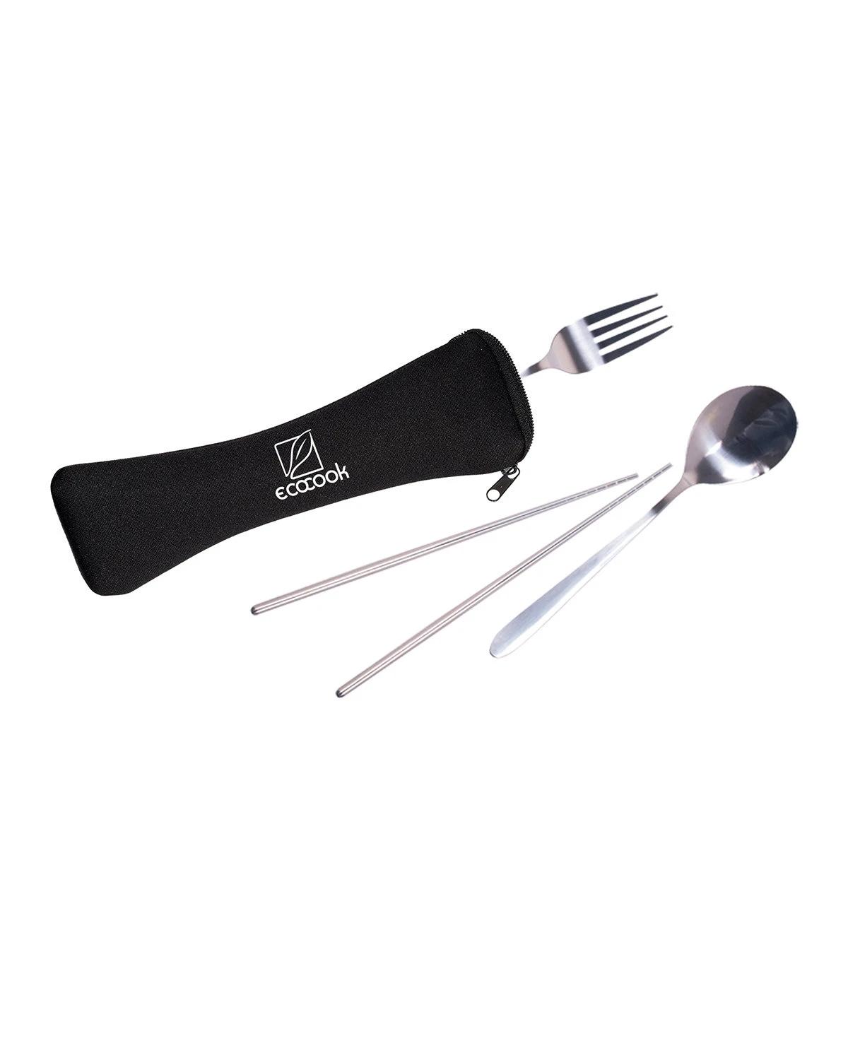 TRAVEL CUTLERY SET IN ZIP POUCH
