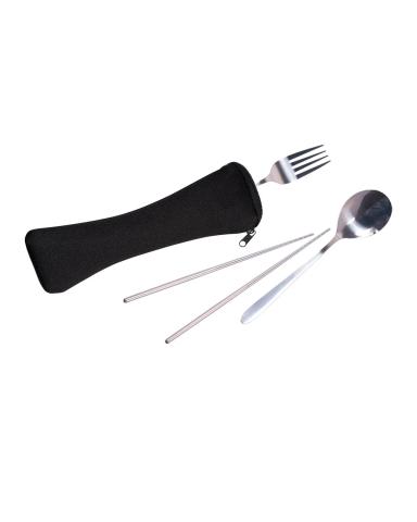 TRAVEL CUTLERY SET IN ZIP POUCH