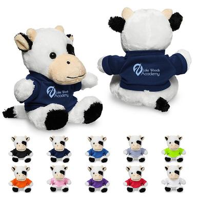 7" PLUSH COW WITH T-SHIRT
