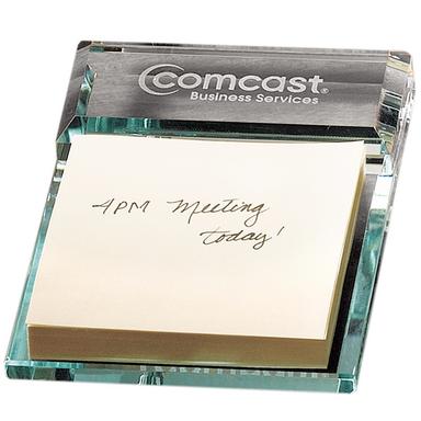 ATRIUM GLASS MESSAGE PAD HOLDER