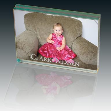 ATRIUM GLASS LARGE DESK PHOTO FRAME