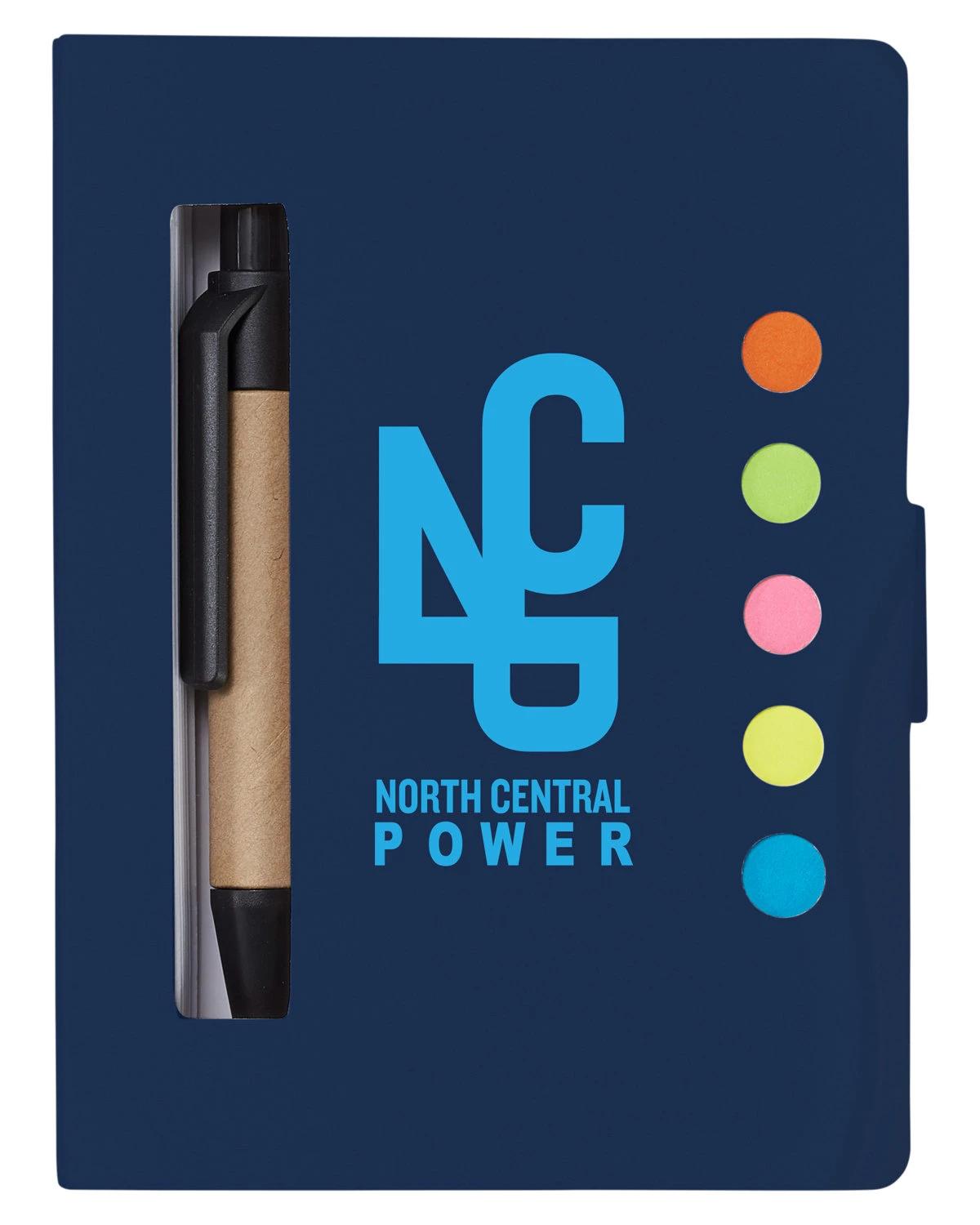 ECO STOWAWAY STICKY JOTTER WITH PEN