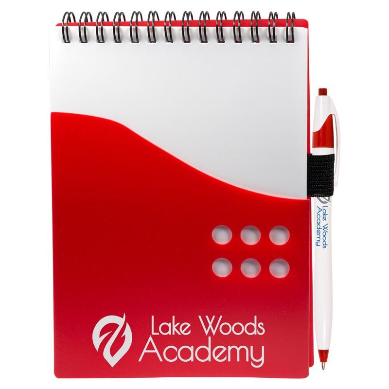 TWO-TONE JOTTER WITH CONTOUR PEN