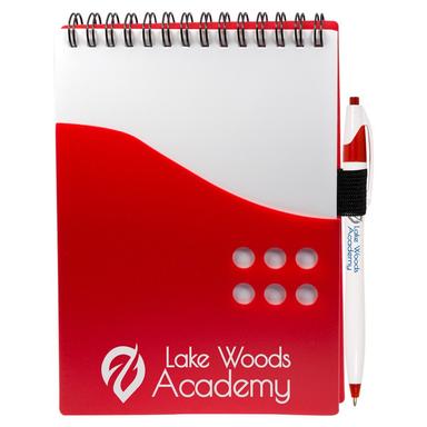 TWO-TONE JOTTER WITH CONTOUR PEN