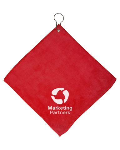 MICROFIBER GOLF TOWEL WITH GROMMET AND HOOK