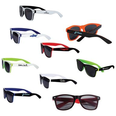 TWO-TONE GLOSSY SUNGLASSES