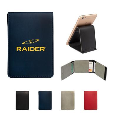FOLDING PHONE HOLDER AND STAND WITH POCKET