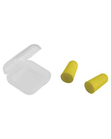 EARPLUGS IN SQUARE CASE