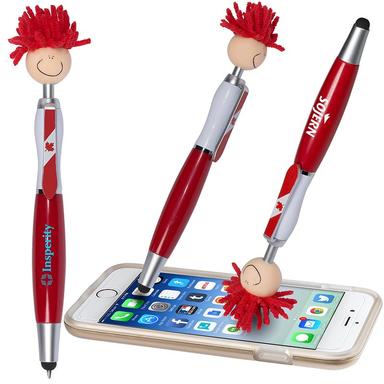 CANADA PATRIOTIC MOPTOPPERS® SCREEN CLEANER WITH STYLUS PEN