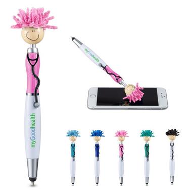 MOPTOPPERS® SCREEN CLEANER WITH STETHOSCOPE STYLUS PEN