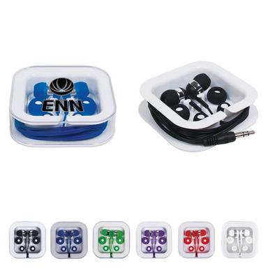 EARBUDS IN SQUARE CASE