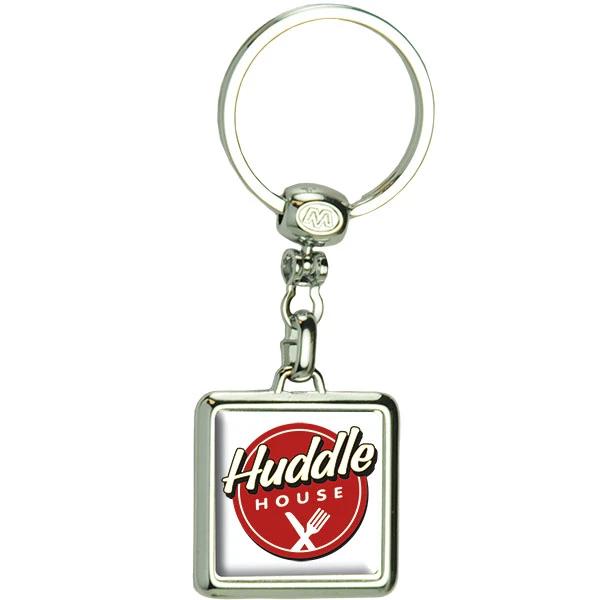Square Metal Key Tag