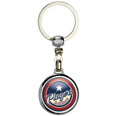 Round 2 Sided Metal Key Chain