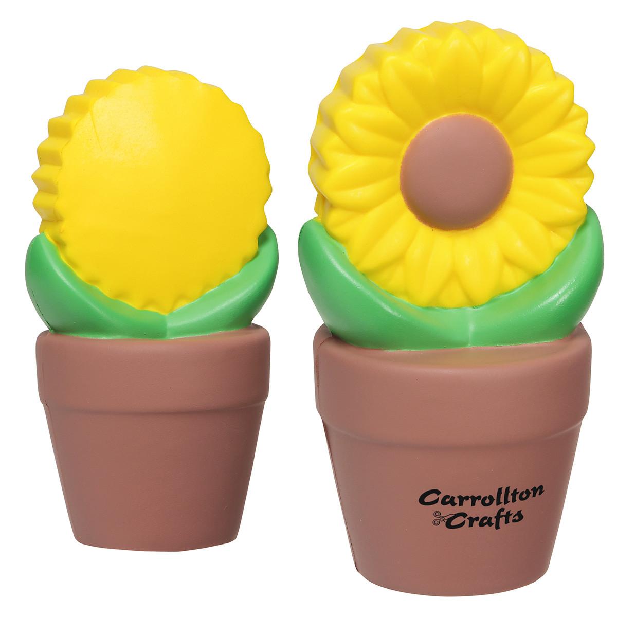 Sunflower In Pot Work Stress Reliever