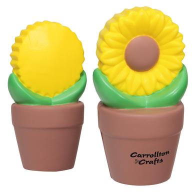 Sunflower In Pot Work Stress Reliever