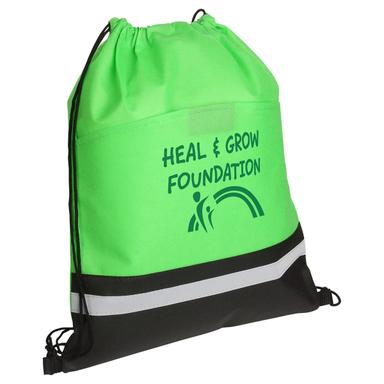 Reflective Safety Drawstring Bag