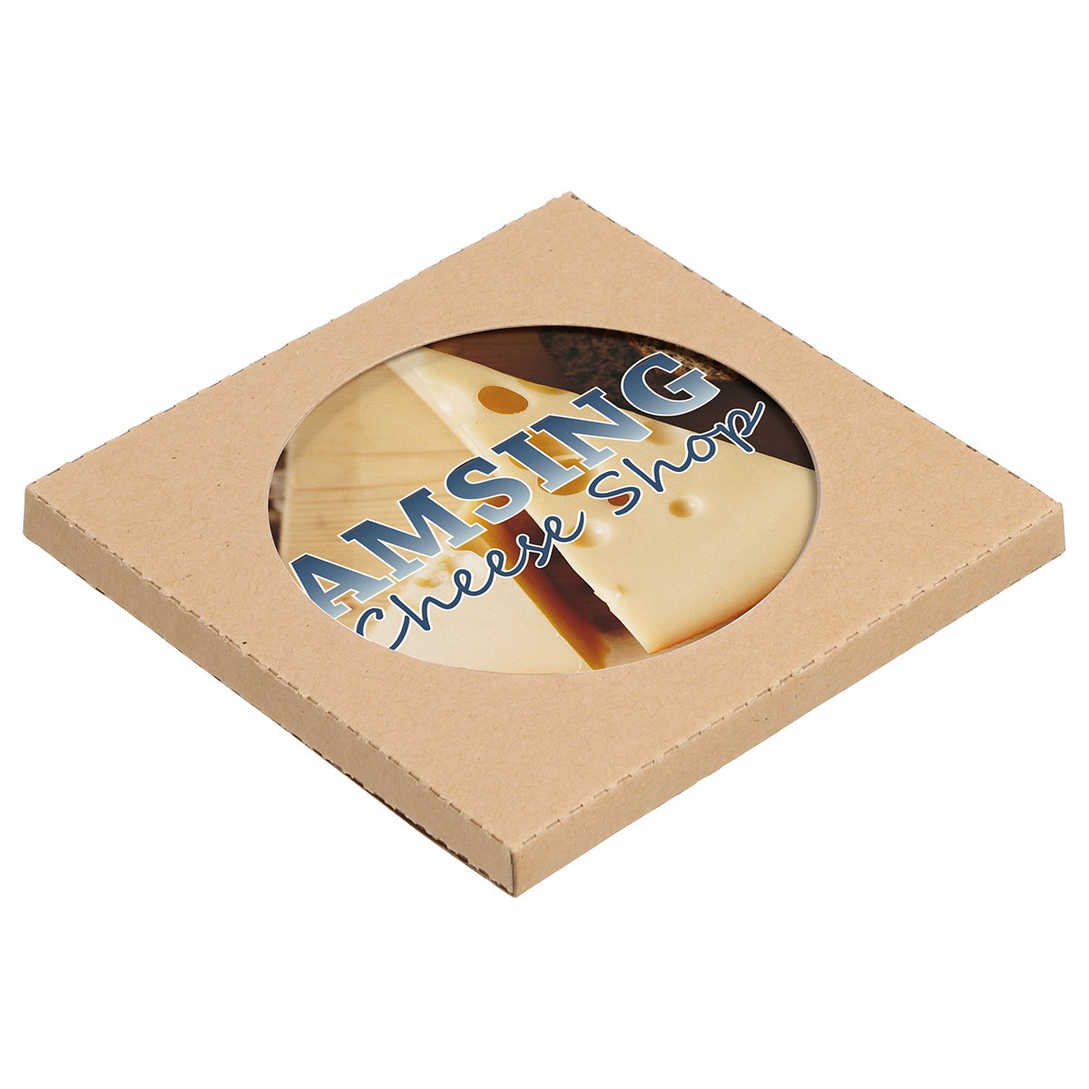 Cobblestone Absorbent Coaster with Cork Base