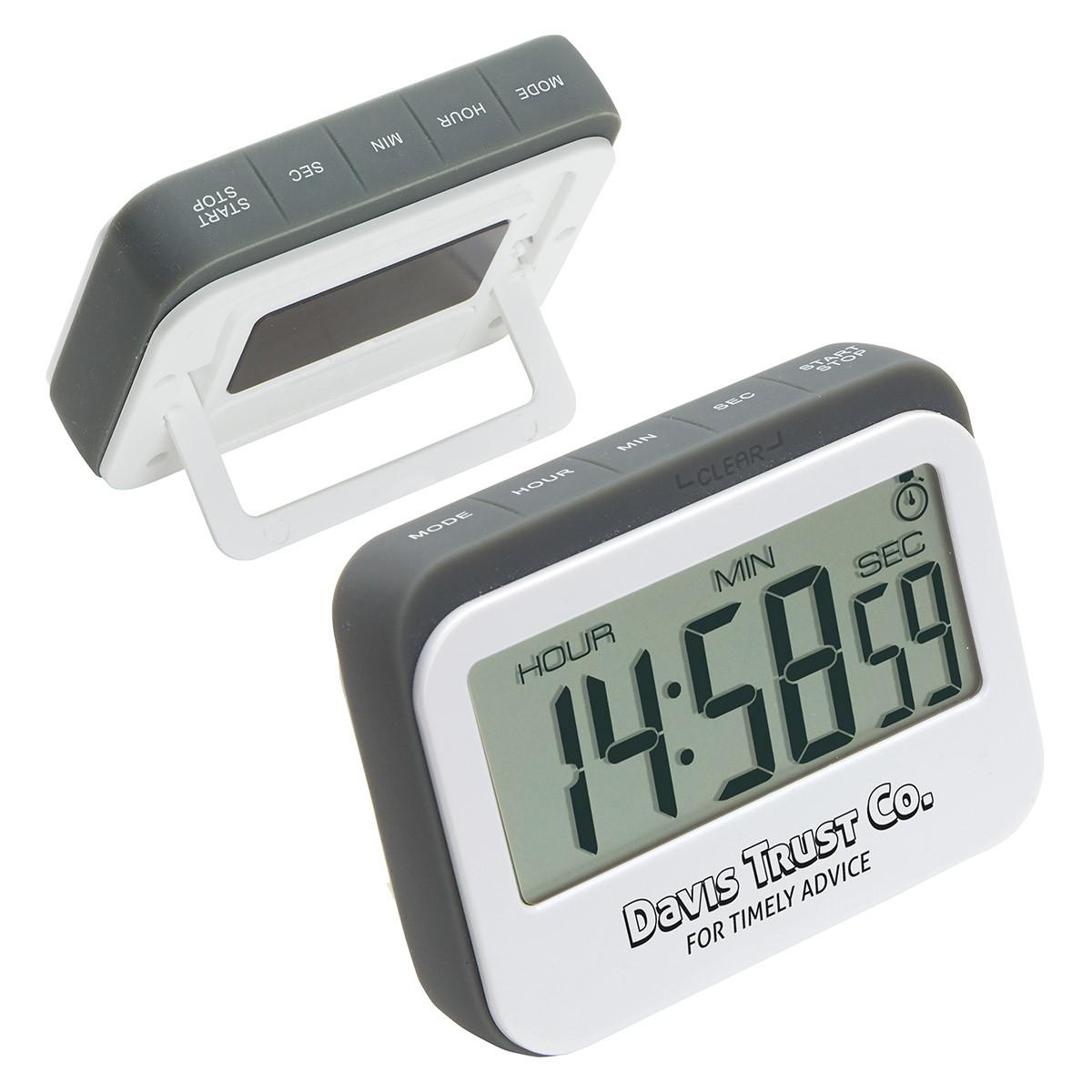 Soft-Touch Widescreen Kitchen Timer & Clock