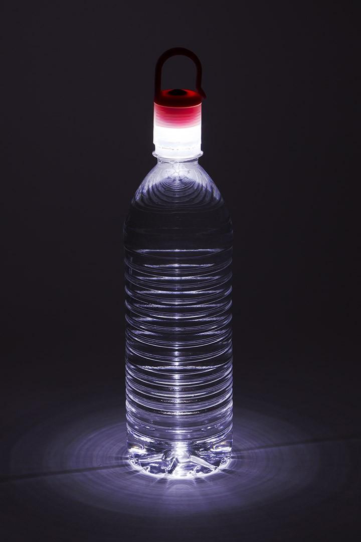 Glow Light Bottle Cap with Clip Black