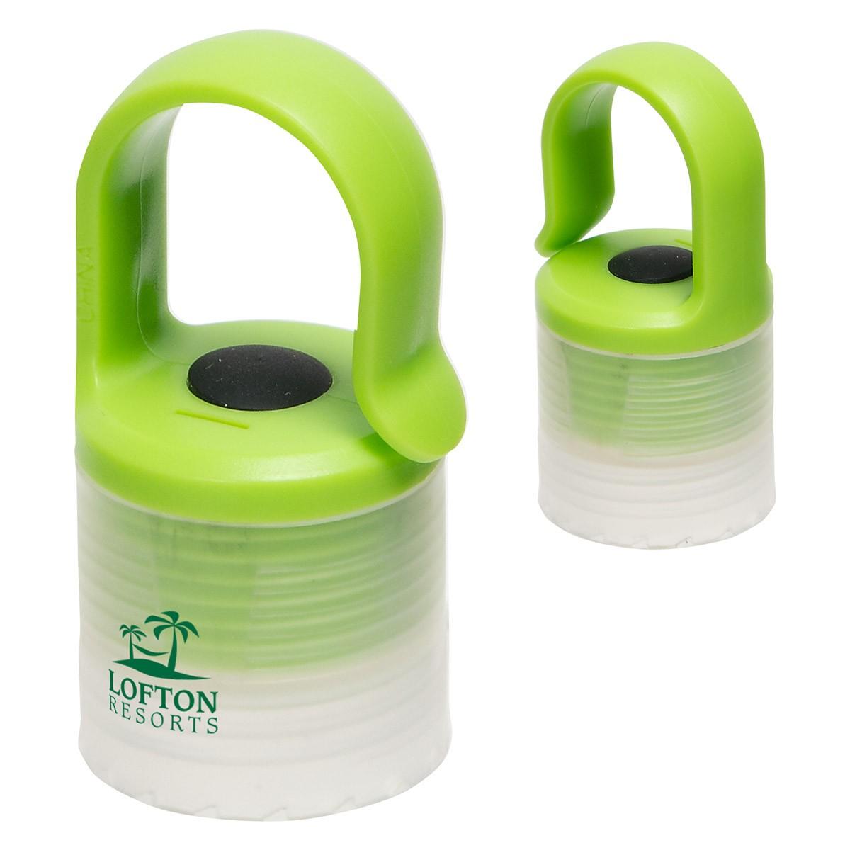 Glow Light Bottle Cap with Clip Black