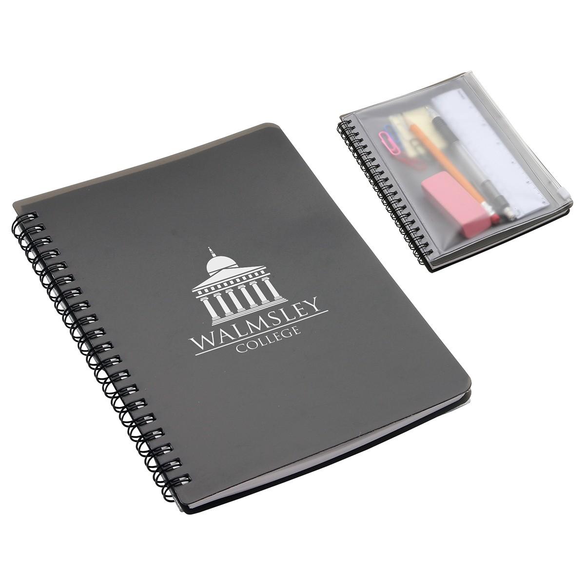 Hardcover Notebook with Pouch