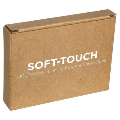 Soft-Touch 4000mAh Hi-Density Polymer Power Bank