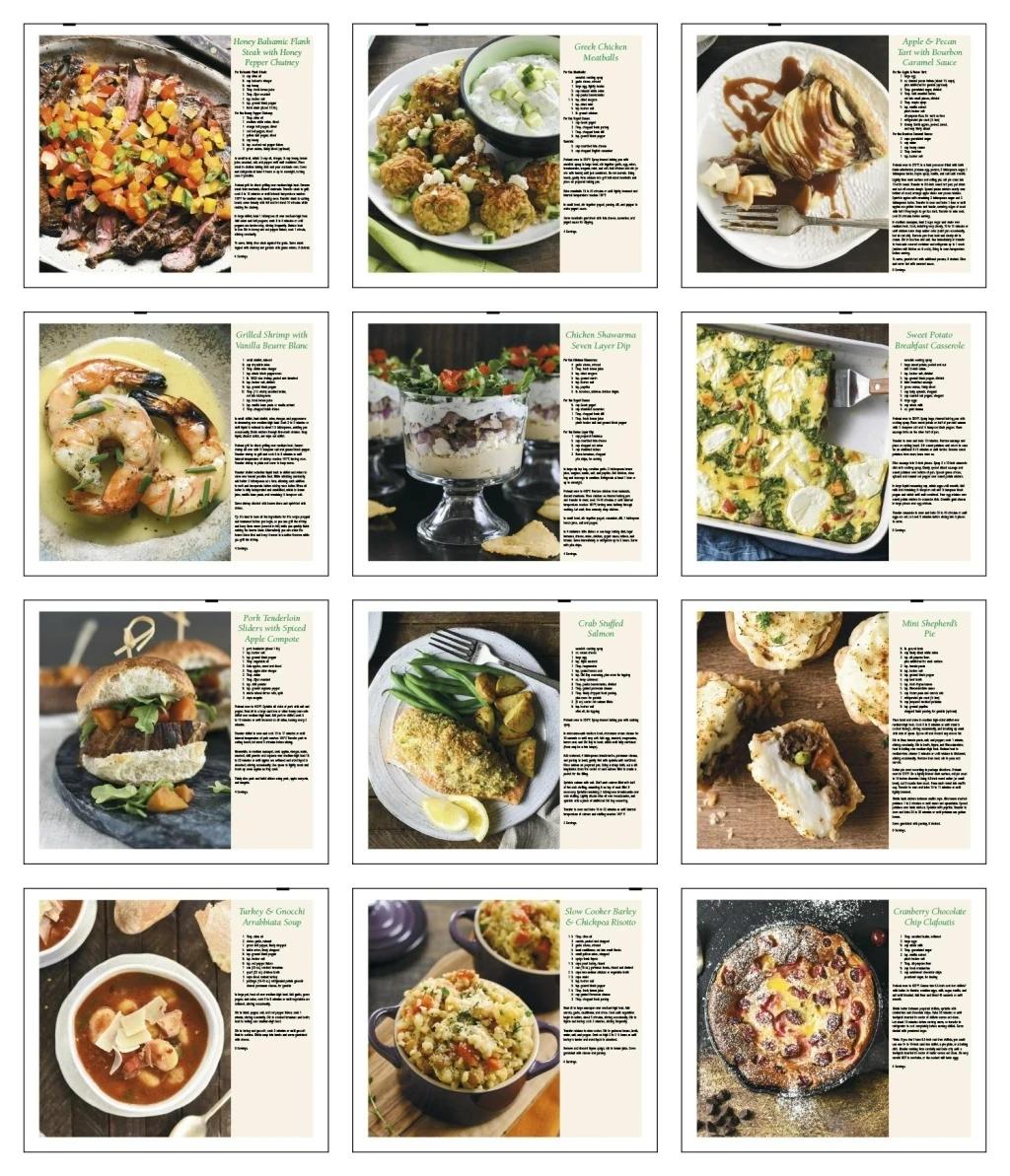 Recipe Pocket Calendar