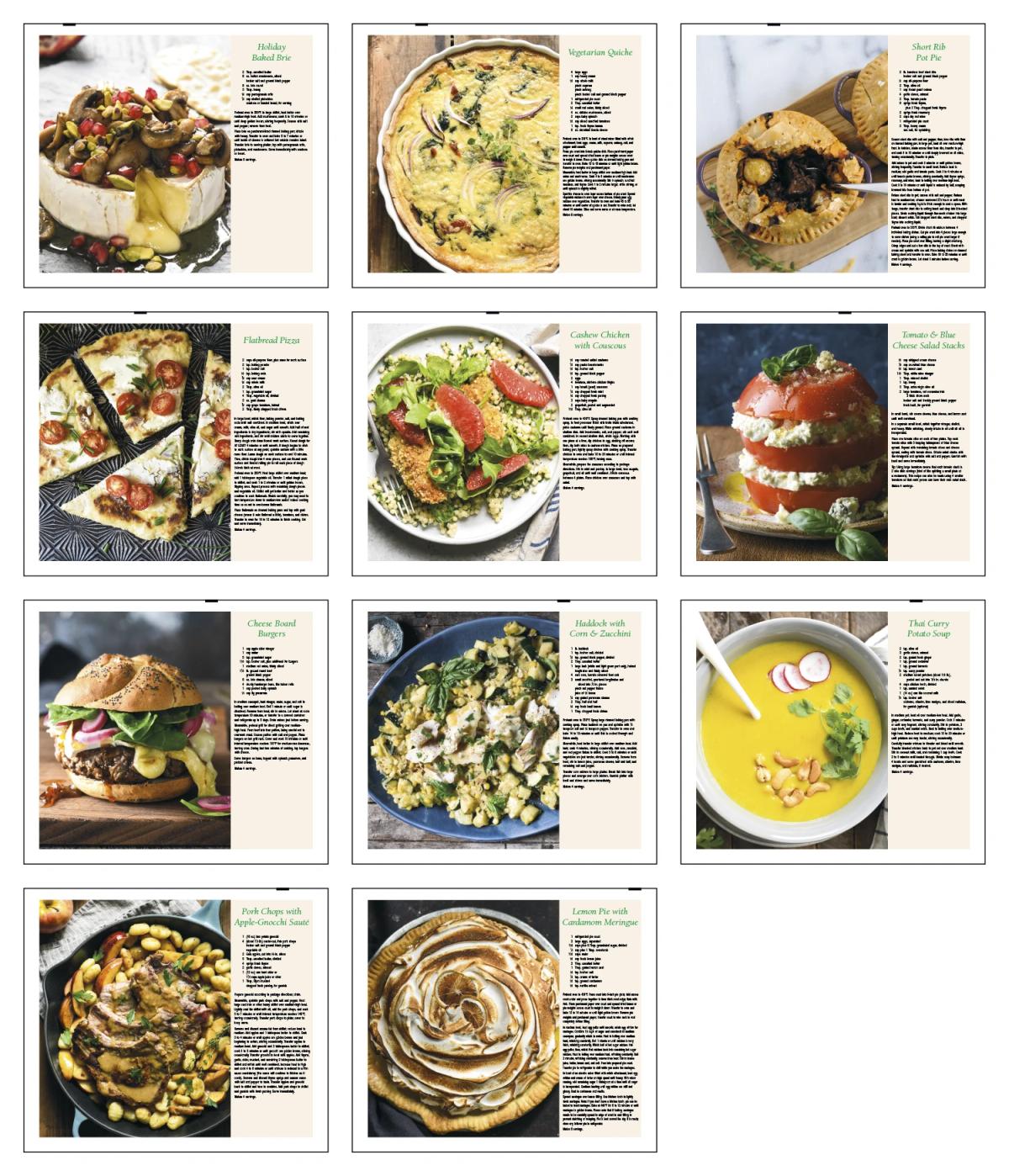 Pocket Cookbook Calendar