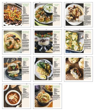 Pocket Cookbook Calendar