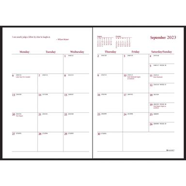 2023 Monthly Desk Partner Stitched to Cover 2023