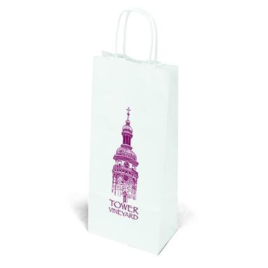 White Kraft Vino - 6W x 3¼ x 13H