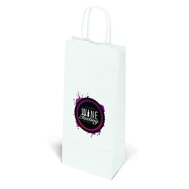 White Kraft Vino - 6W x 3¼ x 13H