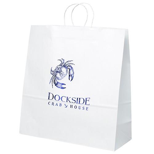 White Kraft Duke - 18W x 7 x 18¾H