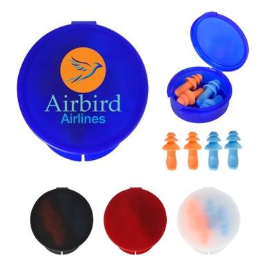 EAR PLUGS IN TRAVEL CASE