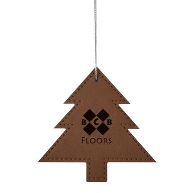 LEATHERETTE ORNAMENT - TREE