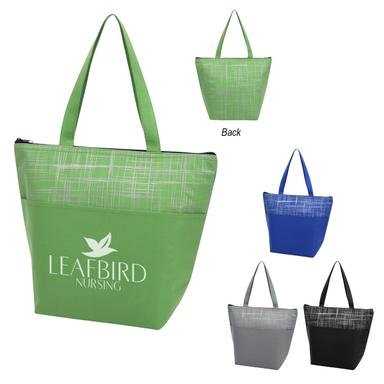 CROSSHATCH NON-WOVEN COOLER BAG