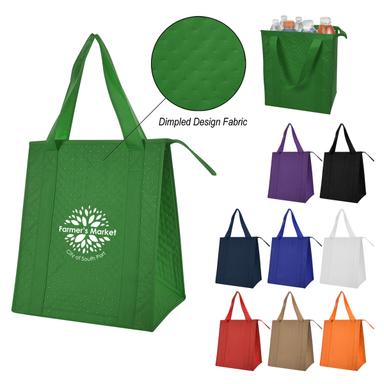 DIMPLES NON-WOVEN COOLER TOTE BAG