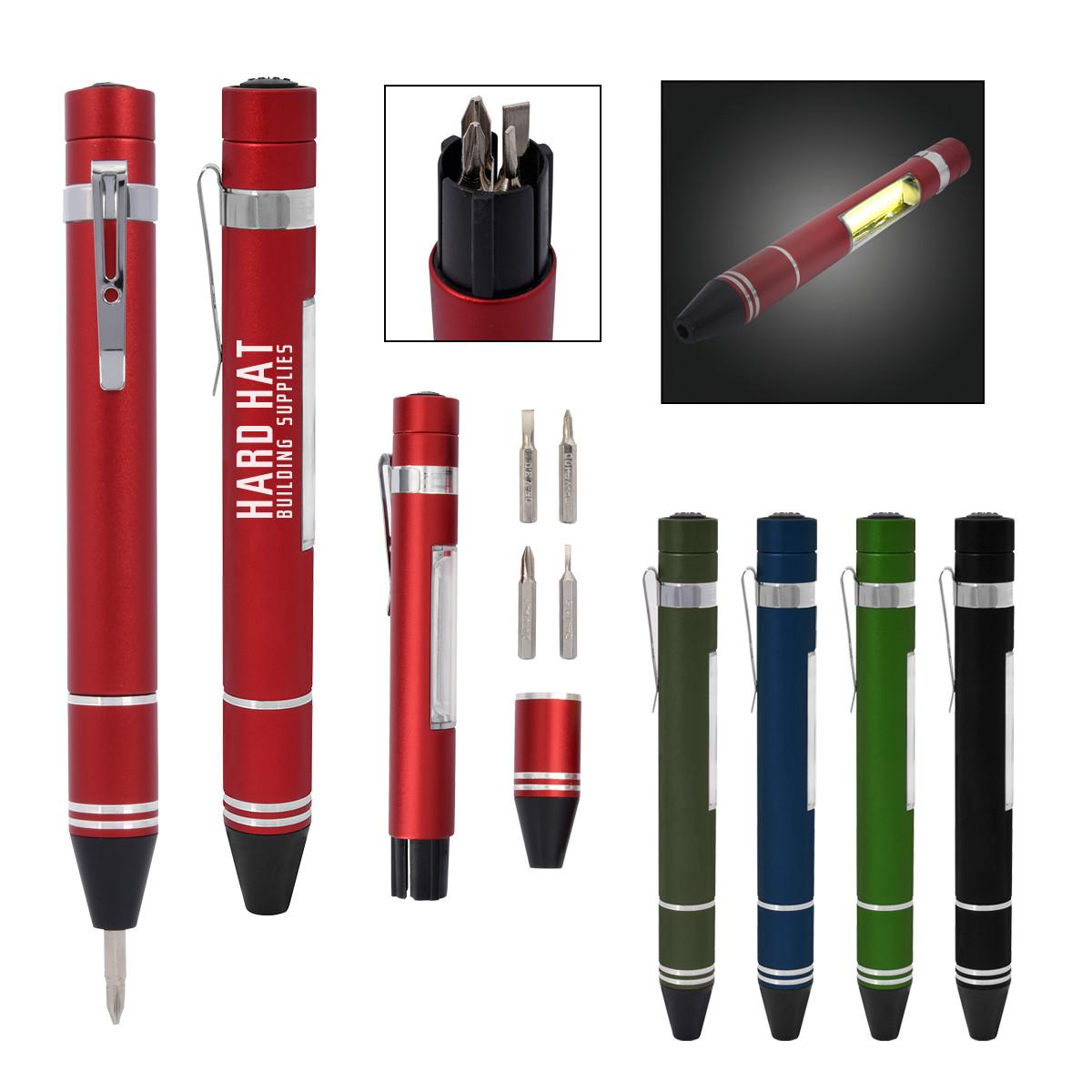 SCREWDRIVER SET WITH COB LIGHT