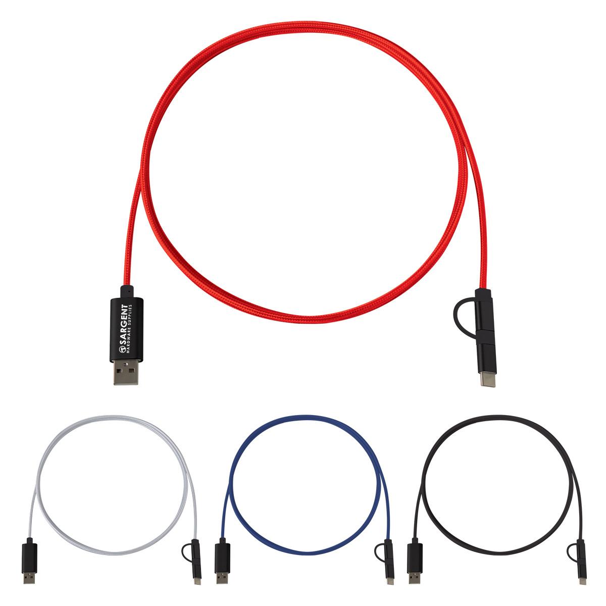 3-IN-1 5 FT. BRAIDED CHARGING CABLE