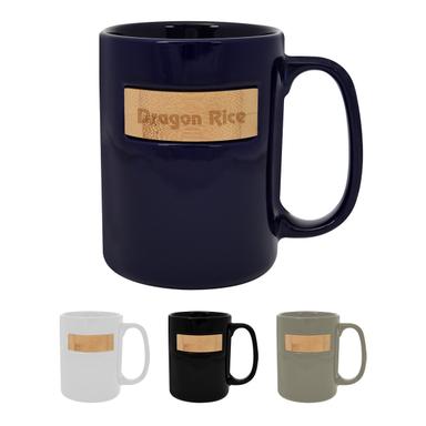 15 OZ. PEEK-A-BAMBOO STONEWARE MUG