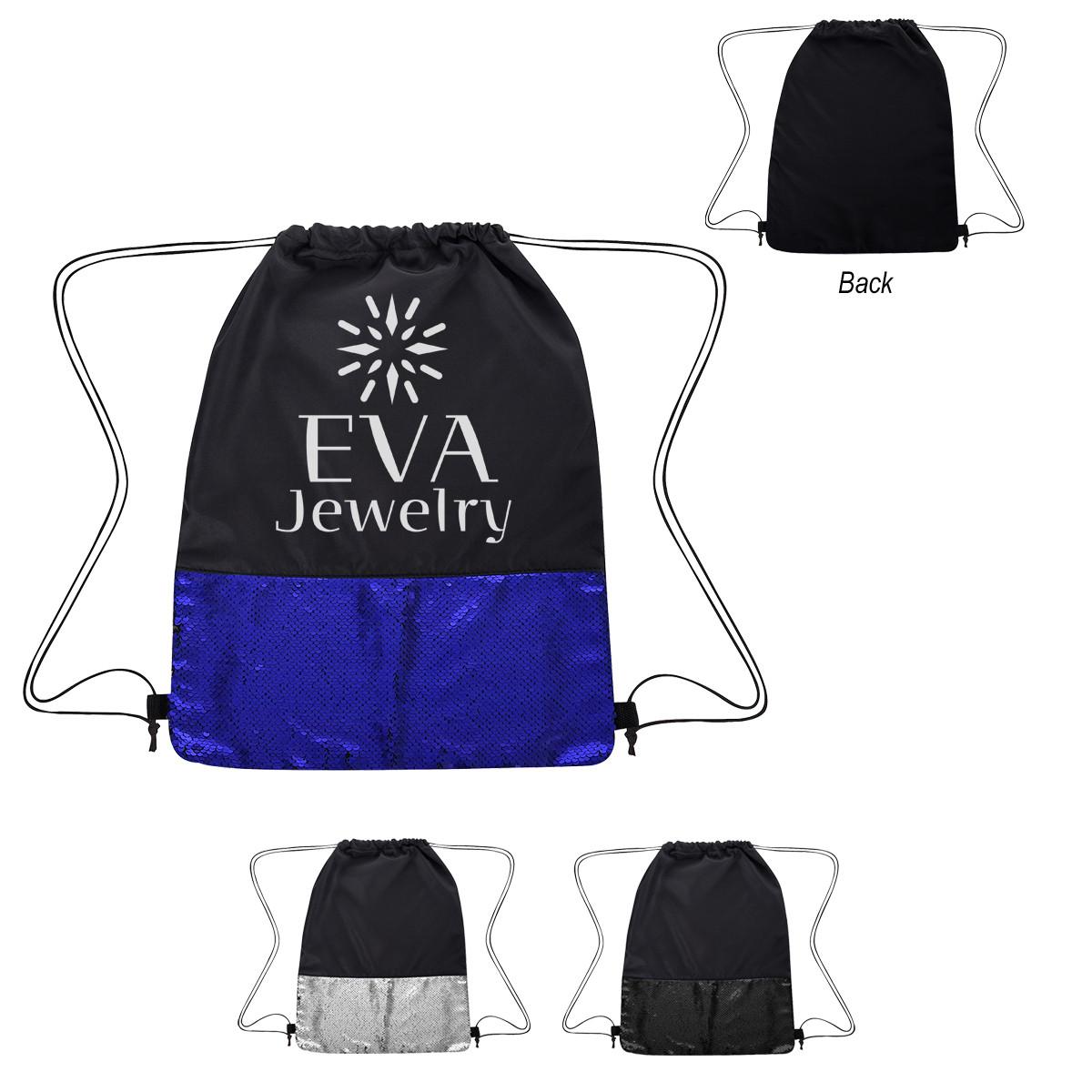 FLIP SEQUIN DRAWSTRING BAG